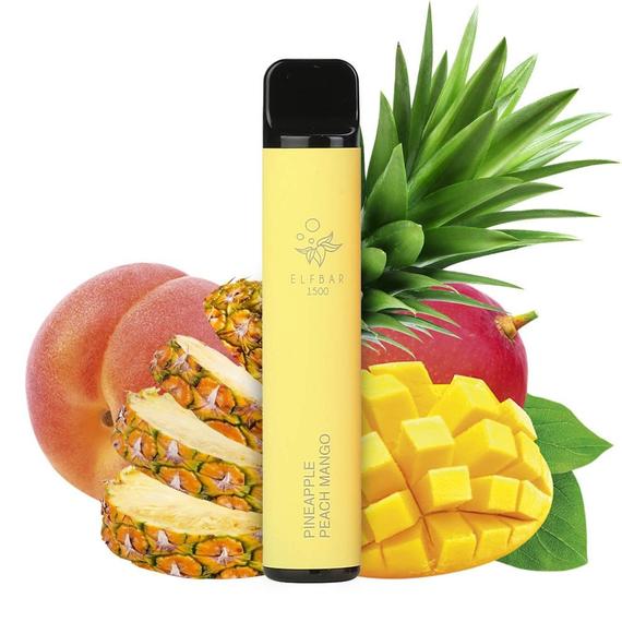 ELF BAR 1500 - ANANÁSZ ŐSZIBARACK MANGO 0% - NIKOTINMENTES